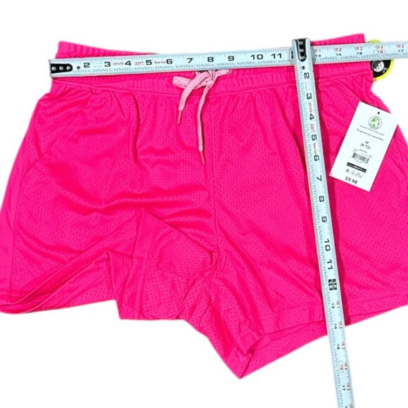 New Athletic Works Size M Womens Dri-Works Recycled Pink Mesh Shorts - Picture 8 of 8